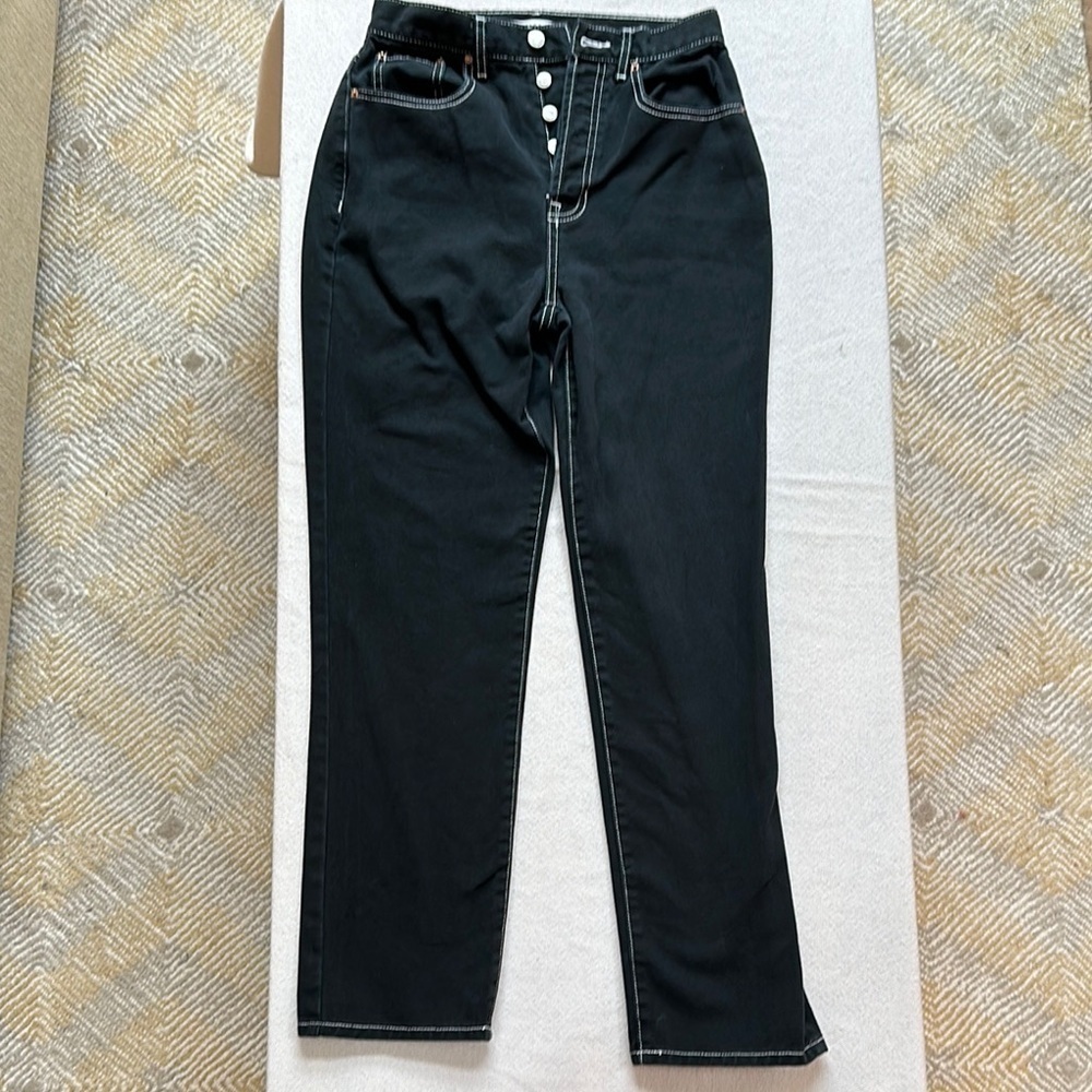 PacSun Black ultra high rise “dad Jean” SZ 26 - Picture 5 of 9